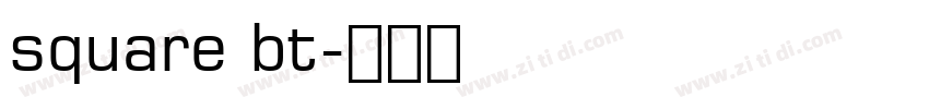 square bt字体转换